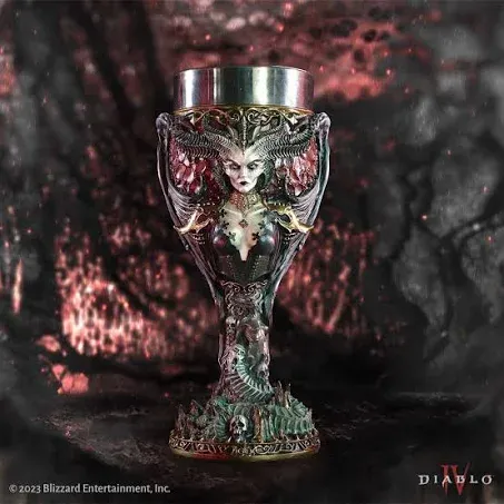 Nemesis Now B6442X3 Diablo IV Lilith Goblet 19.5cm, Black