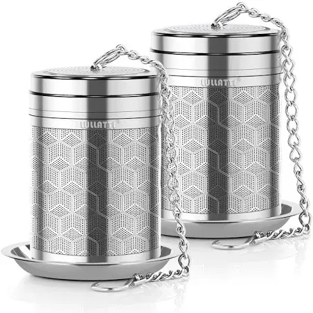 Large Tea Infuser for Loose Tea(2 Pack), 304 Stainless Steel Tea Ball Strainer, Extra Fine Mesh Tea Steeper for Brewing All Kind of Tea, Fits for Most Teapot, Cups or Mugs