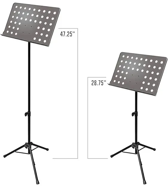 AxcessAbles SM-501 Orchestra Conductor Sheet Music Stand (Black)