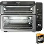 Ninja 12-in-1 Double Oven with FlexDoor (Renewed) Bundle with 2 Year Enhanced Protection Pack