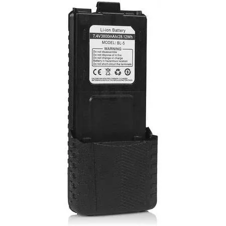 Baofeng 3800mAh Extended Battery Compatible with Uv-5r Uv-5rtp