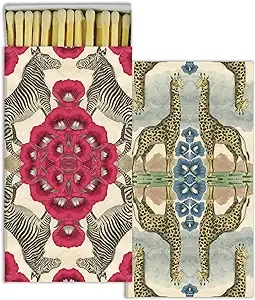 Safari Florals Set of 2 Large Matchboxes with Wooden Matches