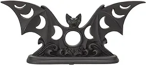 Pacific Giftware Alchemy Gothic Lunaeca Tea Light Candle Holder Phases of The Moon Bat Ornament