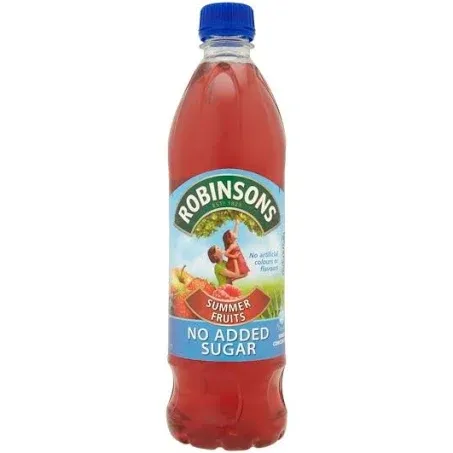 Summer Fruits Squash with No Added Sugar (1L) - Pack of 2