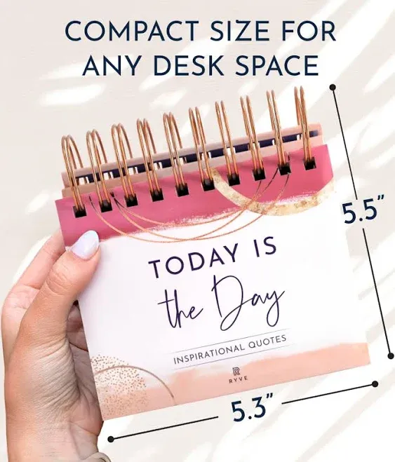 Motivational Desk Calendar (Pink)