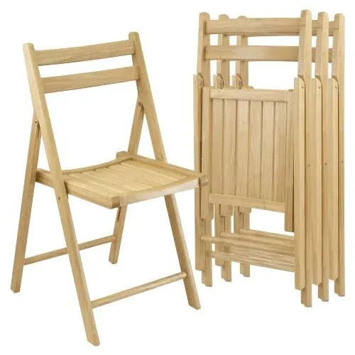 Wood Folding Chair (Set of 4) Winsome