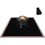 XL Fire Pit Mat, USA Based, Fireproof Under Grill Mat, 3 Layer, 67" x 60", for Outdoor Grill, Firepit, Grass, Patio, Lawn, Campsite, BBQ Mat, Ember Mat, Deck Protector