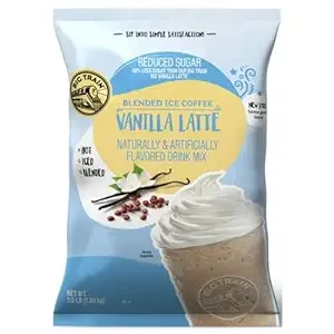 Big Train Reduced Sugar Vanilla Latte Blended Ice Coffee Beverage Mix, 3.5 Pound (Pack of 1)