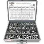 BoltsandNuts.com inch 18-8 Stainless Steel Allen Socket Head Cap Screws Coarse Bolts Assortment - 453 Pcs