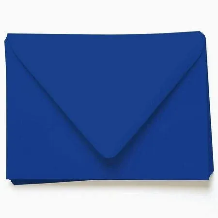 Royal Blue Envelopes - A7 Gmund Colors Matt 5 1/4 x 7 1/4 Euro Flap 68T, 25 pack