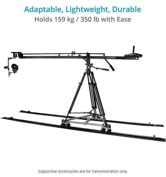 PROAIM Swift Video Camera Track Dolly System for Filmmakers. 28'' Central Distance. Payload up to 159kg / 350lb (SWFT-DL)