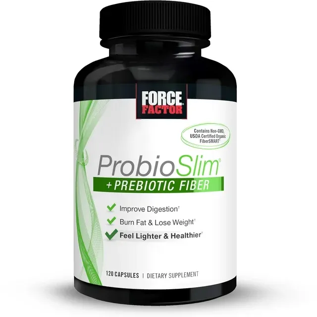 Force Factor ProbioSlim + Prebiotic Fiber 120 Capsules