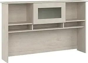 Bush Furniture Cabot 60"W Desktop Hutch, Linen White Oak (WC31131) | Staples