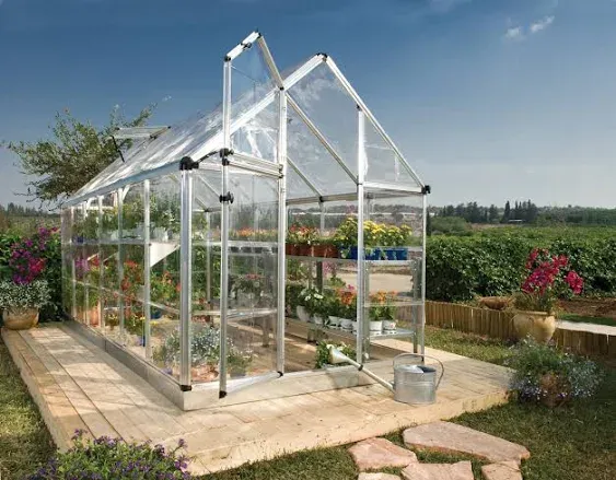 Palram - Canopia | Snap & Grow 6' x 12' Greenhouse - Silver