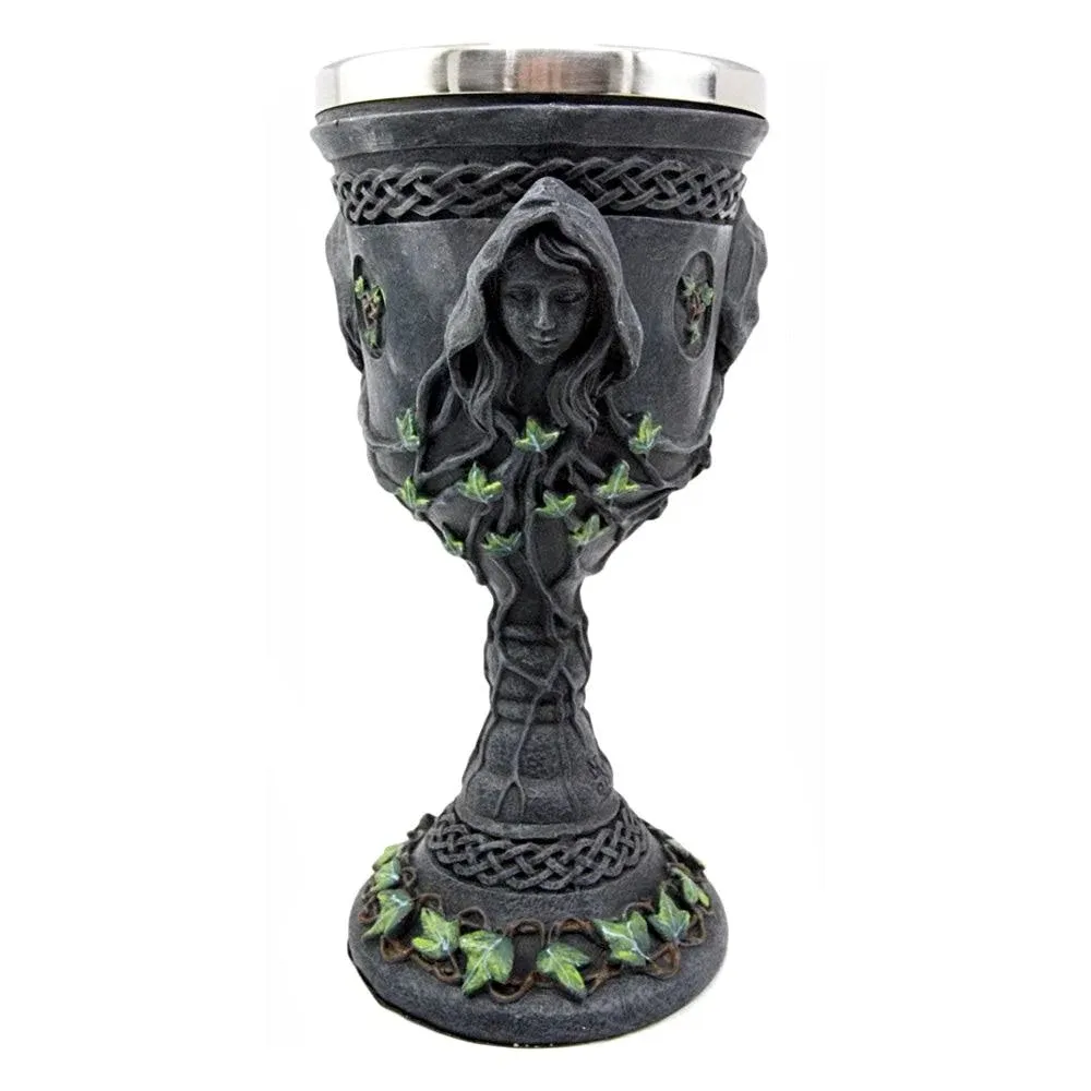 Medieval Renaissance Mother Maiden Crone Triple Goddess Chalice 12oz