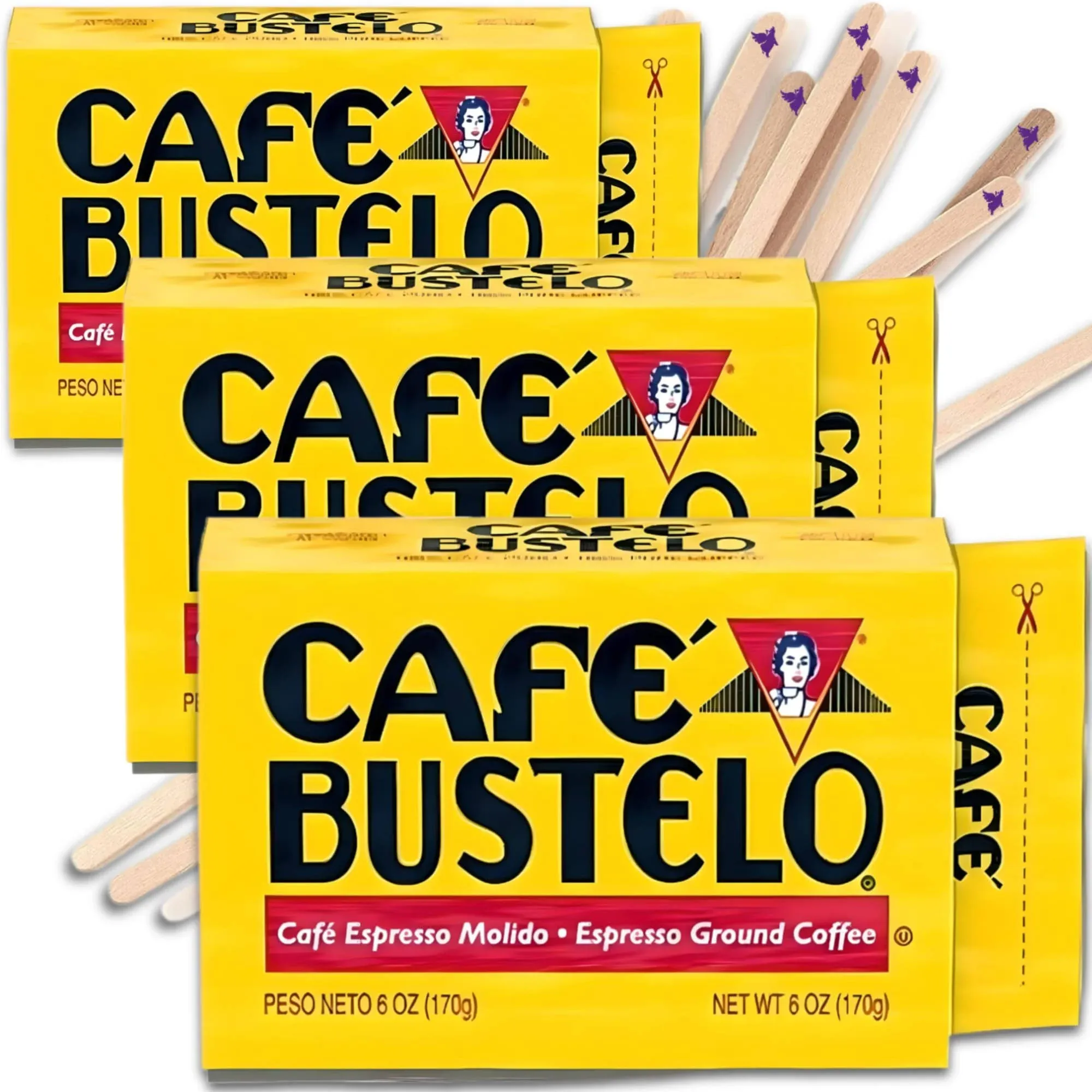 ONDAGO Café Bustelo Espresso Ground Coffee Brick