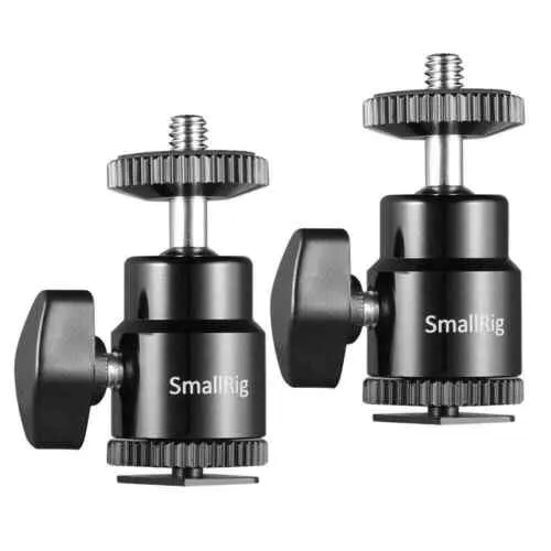 SmallRig 1/4 Camera Hot shoe Mount with Additional 1/4 Screw (2pcs Pack)2059