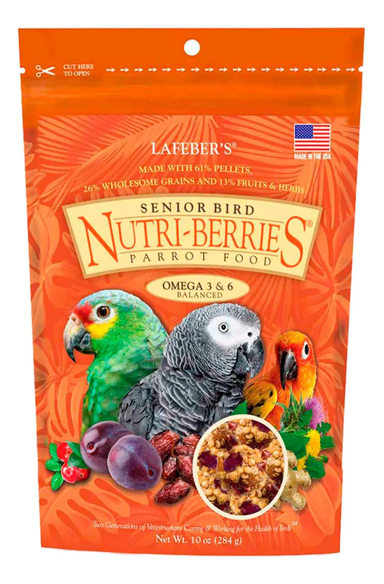 Lafeber Senior Bird Nutri-Berries - Parrot Food - 10 oz