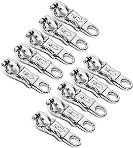 Panic Snap Quick Release Paracord - Nickel Plated Quick Release Panic Snap with Fixed Eye for Get Back Whips - 5 Pack by JIOU JIA