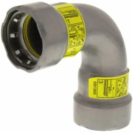 Viega 25201 MegaPressG 1/2" 90-Degree Elbow