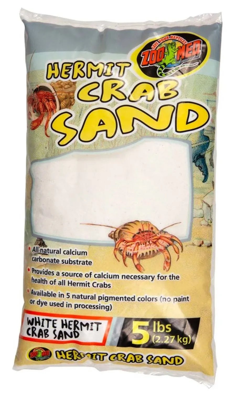 Zoo Med Hermit Crab Sand - White - 5 lbs