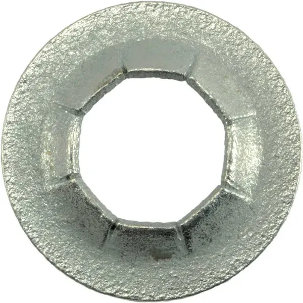 1/2" Zinc Plated Steel Pushnut Washers 15PK