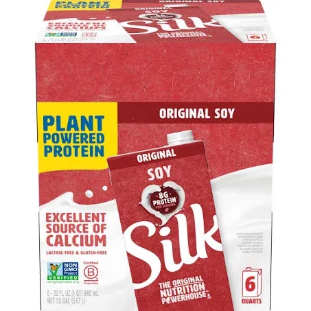 Silk Original Soymilk 32 fl oz Pack of 6