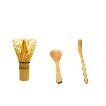 Matcha Whisk Set - Matcha Whisk (Chasen), Traditional Scoop (Chashaku), Tea Spoon Perfect Set to Prepare A Traditional Cup of Japanese Matcha Tea,