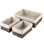 Hosroome Handmade Storage Basket Wicker Baskets for Organizing Shelf Baskets Wov