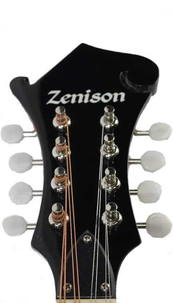 Zenison 8-String MANDOLIN F-Style SUNBURST TOBACCO Sandalwood Silver Hardware with F-Holes