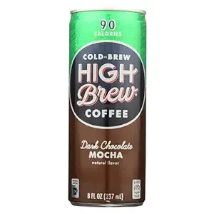 High Brew Coffee, Cold Brew, Dark Chocolate Mocha, 8 Fl Oz Can (Pack of 12)