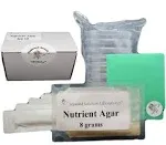 Nutrient Agar Kit, Includes 20 Sterile Petri Dishes with Lids & 20 Sterile Cotton Swabs