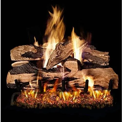 Peterson Real Fyre Split Oak Designer Plus Gas Logs