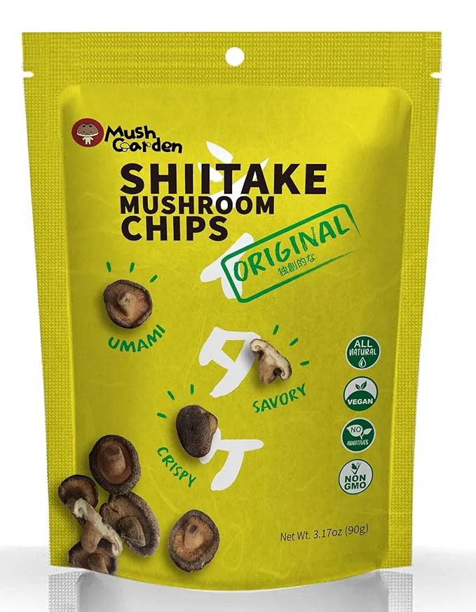 Mush Garden Shiitaki Mushroom Original Chips - 3.17oz