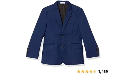 Calvin Klein Little Boys Infinite Stretch Suit Jacket - Bright Blue