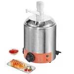 VEVOR 2.3 Qt Electric Cheese Dispenser with Pump Commercial Hot Fudge Warmer