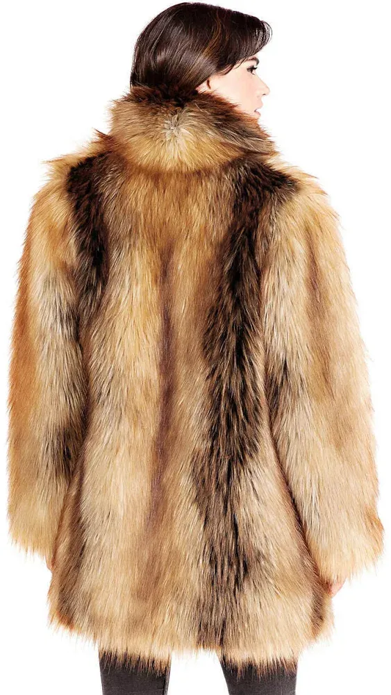 Fabulous Furs Limited Edition Faux Fur Coat Smokey