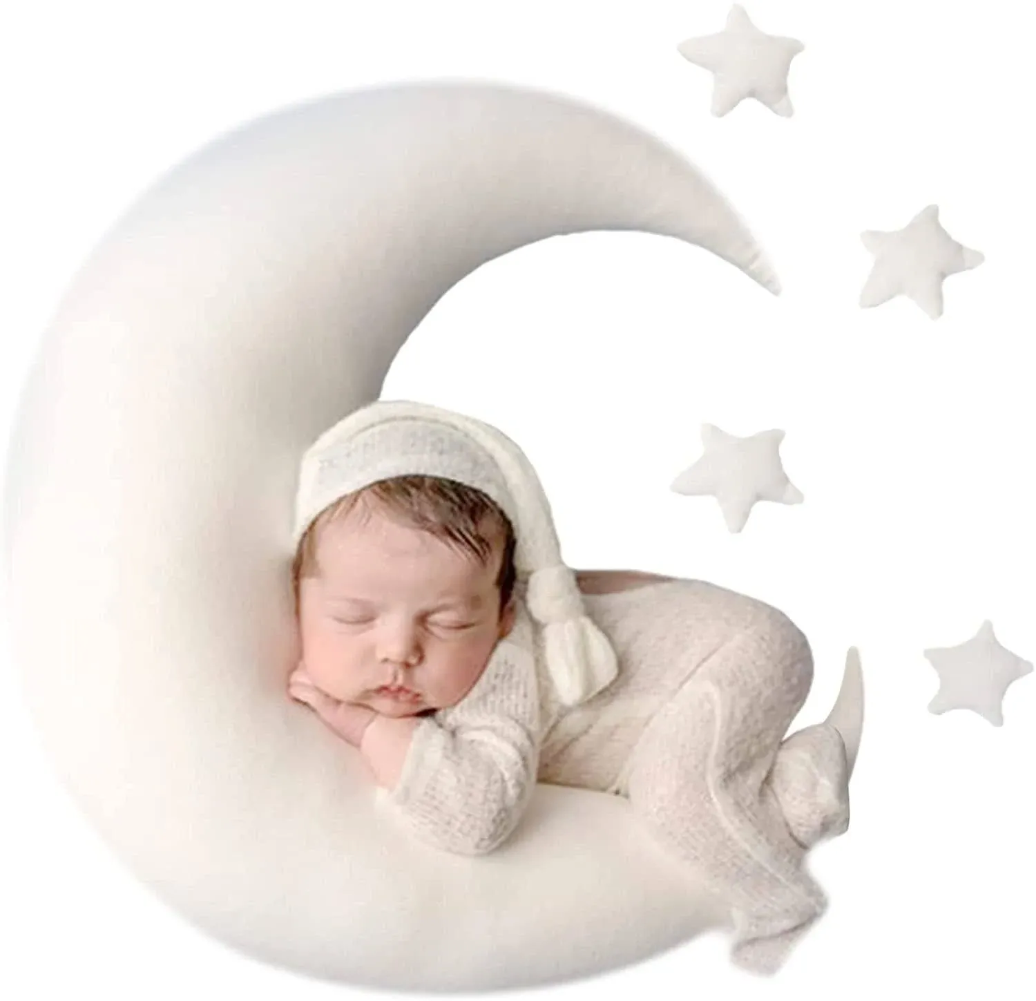 IGMaryBox Baby Moon Star Pillow Newborn Posing Pillow Newborn Photography Pro...