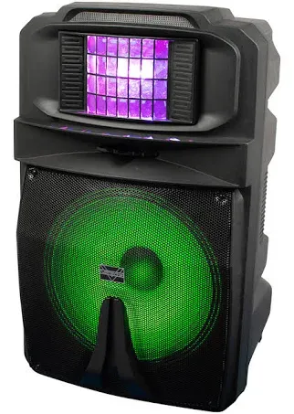 VocoPro Karaoke Thunder-1500 Pro Portable Powered All-in-One System