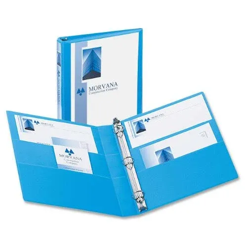 Avery® 5301 Light Blue Heavy-Duty Non-Stick View Binder with 1" Slant Rings