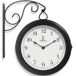 Metal Double Sided Wall Clock