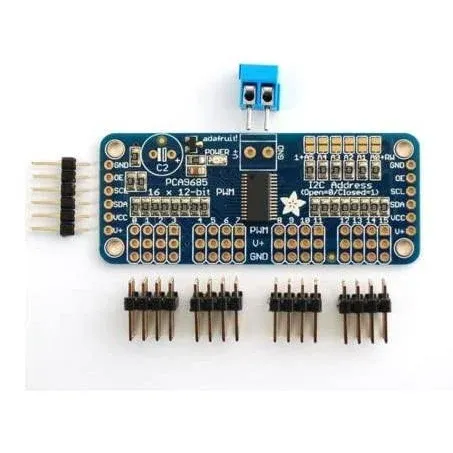 16-Channel 12-bit PWM Servo Driver with I2C Interface