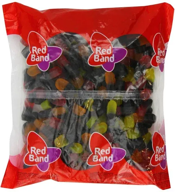 Red Band Liquorice Fruit Duos 1 Kg - Dutch Quality