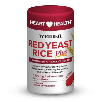 Weider Red Yeast Rice Dietary Supplement Capsules - 120ct