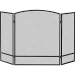 Panacea Products 15951 3-Panel Arch Screen with Double Bar for Fireplace 29