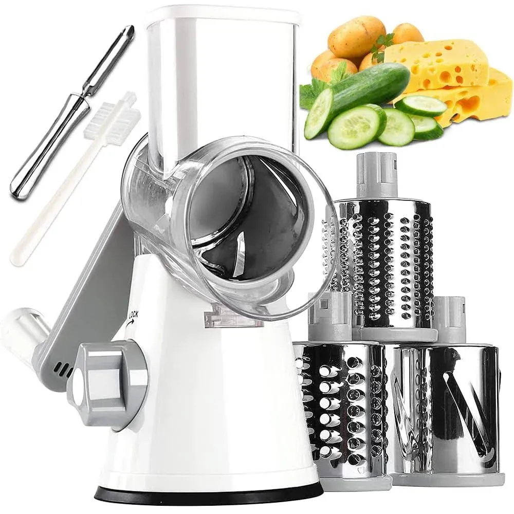 Rotary Cheese Grater with Handle Vegetable Cheese Shredder Slicer Grater for Kit