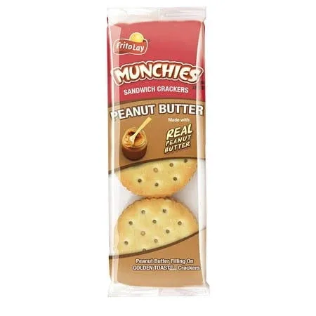 Munchies Peanut Butter on Toast Crackers, 1.42 Ounce (Pack of 24)