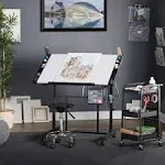 Studio Designs Deluxe Craft Station - Black/White