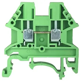 DIN Rail Terminal Blocks 100 Quantity DK4N-GN Green Dinkle 10 AWG Gauge 30A 600V