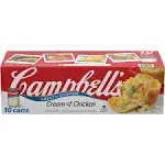 Campbell's Condensed Soup, Cream of Chicken - 10 pack, 10.5 oz cans